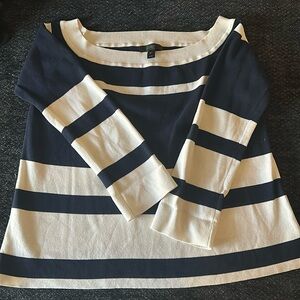 Boatneck striped sweater